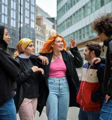 UFP students in conversation